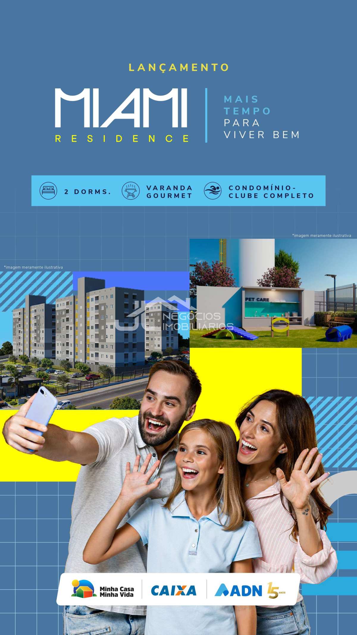 Apartamento à venda, no Miami Residence em Campinas, com 2 quartos, 39m² - JL Negócios Imobiliários