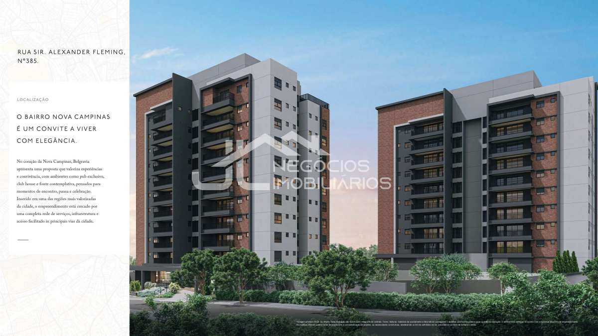  - Apartamento à venda, no Belgravia em Campinas, Nova Campinas, 136m²