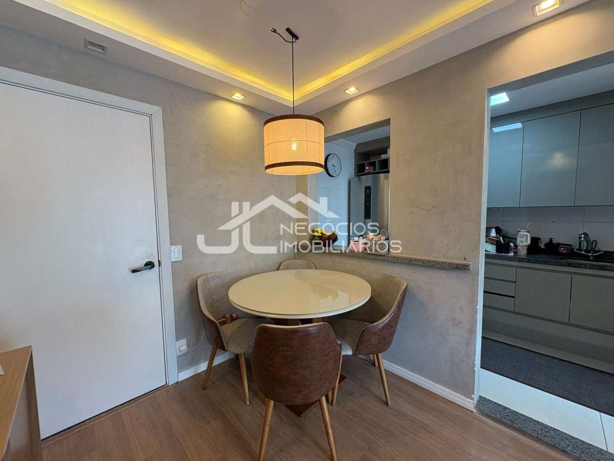 Sala de jantar - Apartamento à venda, no Condomínio Portal do Bosque em Hortolândia, Jardim Santa Izabel, com 2 quartos, 52m²