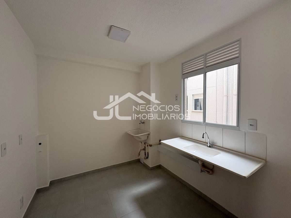 Cozinha/Lavanderia - Apartamento à venda, no Residencial Miraggio em Hortolândia, Parque Orestes Ôngaro, com 2 quartos, 39m²