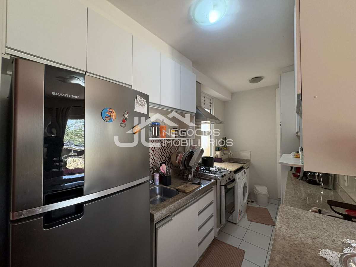 Cozinha/Lavanderia - Apartamento à venda, no Condomínio Avalon,  em Hortolândia, Vila São Francisco, com 3 quartos, 70m²