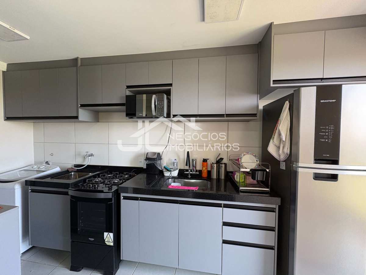 Cozinha/Lavanderia - Apartamento à venda, no Portal Terras de Carrara, Jardim Amanda I, com 2 quartos, 58m²