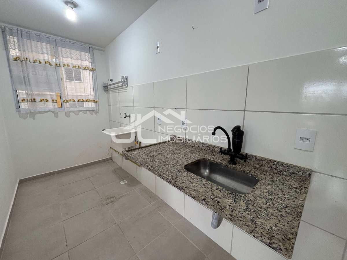 Cozinha/Lavanderia - Apartamento para alugar, no Portal Montanhas de Salerno em Hortolândia, Parque Orestes Ôngaro, com 2 quartos, 50m²