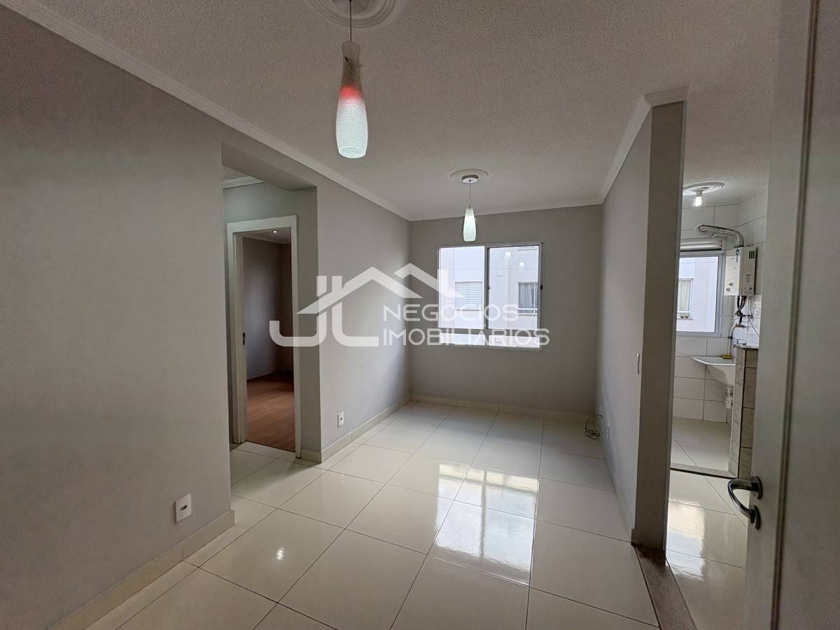 Apartamento para alugar, no Residencial Meu Lar em Monte Mor, Parque Residencial São Clemente, com 2 quartos, 44m² - JL Negócios Imobiliários