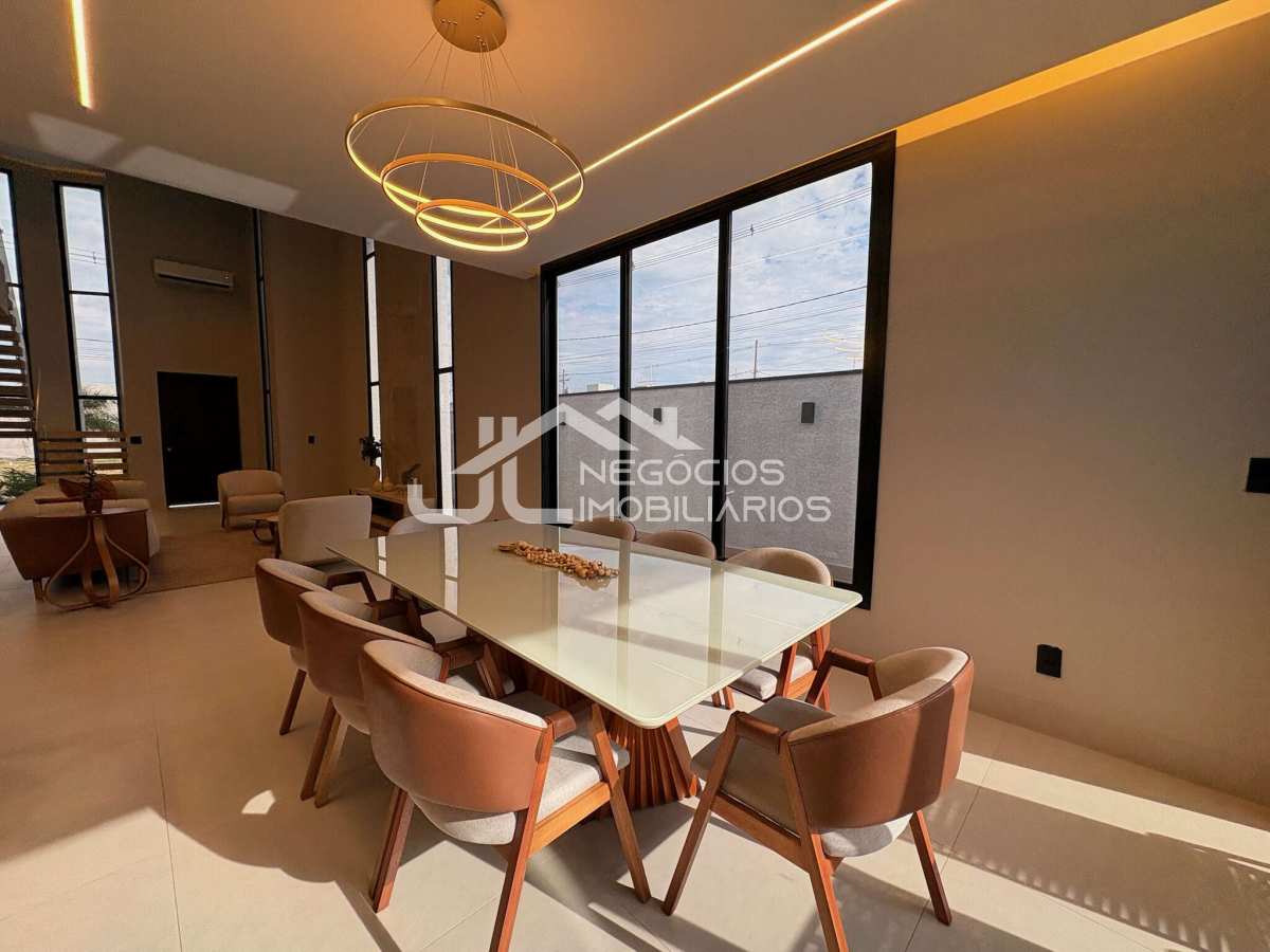 Sala de jantar - Casa de condomínio à venda, no Condomínio Olívio Franceschini em Hortolândia, Parque Olívio Franceschini, com 3 quartos, 287m²