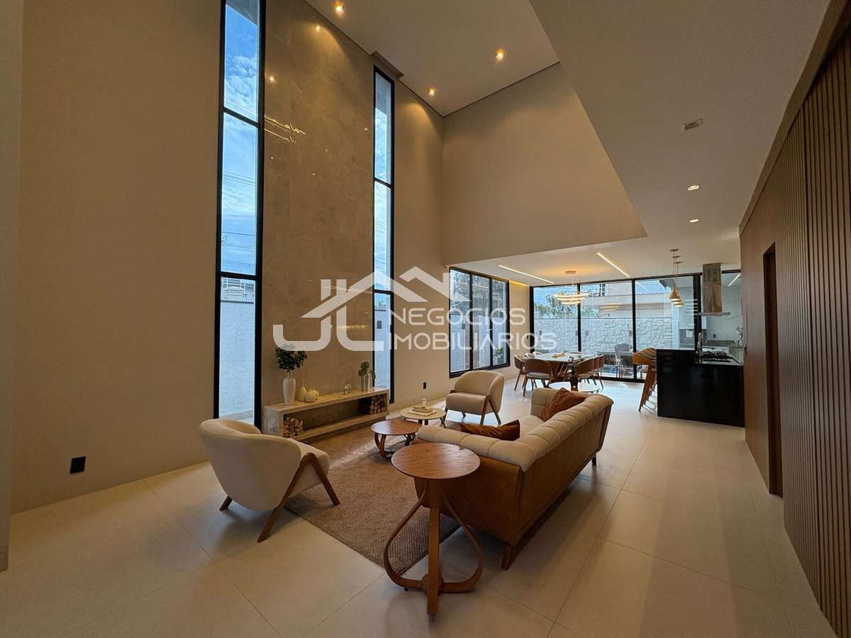 Sala de estar - Casa de condomínio à venda, no Condomínio Olívio Franceschini em Hortolândia, Parque Olívio Franceschini, com 3 quartos, 287m²