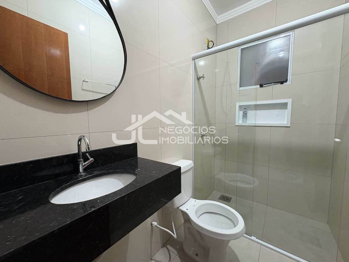 Banheiro social - Casa para alugar em Monte Mor, Cidade Jardim, com 2 quartos, 66m²